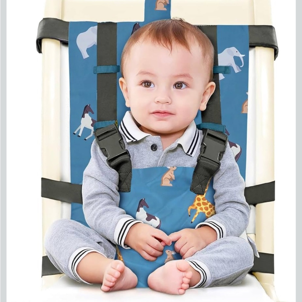 Gogokids Portable Fabric High Chair Baby Easy Seat - Toddler Table Strap